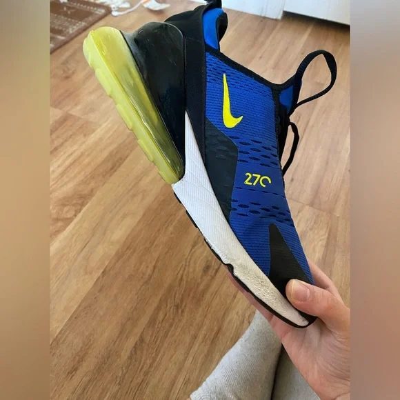 Men’s Nike Air Max 270 Blue and Black - Picture 7 of 9